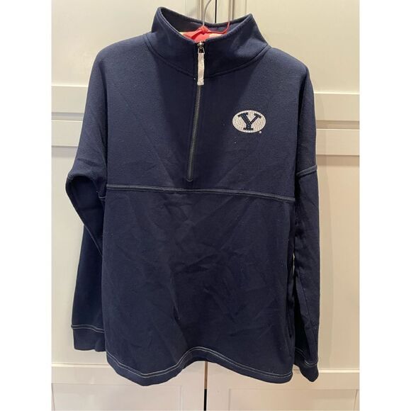Stadium Athletics Brigham Young University BYU Half Zip Pullover Women’s Sz M - Picture 1 of 7